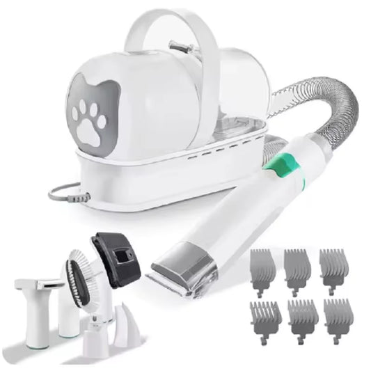 Pet Hair Vacuum Cleaner Dog Grooming Vacuum Cat Hair Dryer 7In1 Pet Grooming Kit Dogs Cats Shedding Hair Dryer Vacuum Cleaner